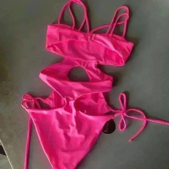 Keva J Other - Keva J. - NWT Cut Out Pink Swimsuit Monokini Sz Small